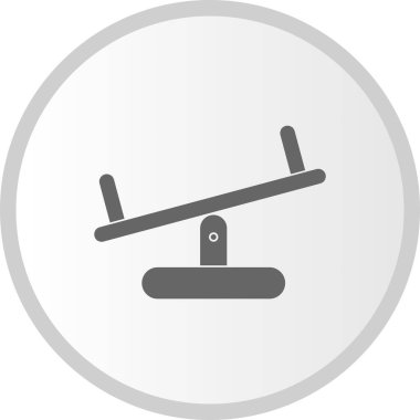  Seasaw Vektör Kabartma Çemberi Simge Tasarımı