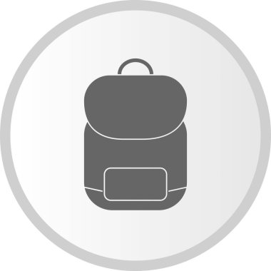  Sırt Çantası Vektör Kabartma Çemberi Simge Tasarımı