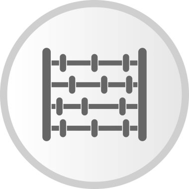  Abaküs Vektör Kabartma Çemberi Simge Tasarımı