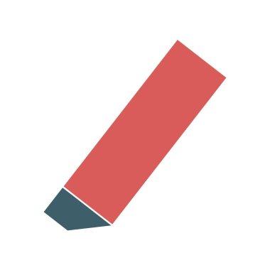 Silgi Vektörü Düz Simge Tasarımı