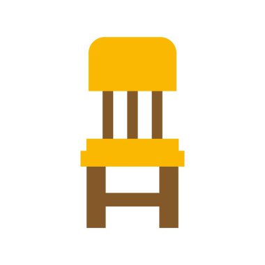 Çocuk Sandalyesi Vektör Düz Simge Tasarımı