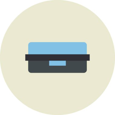 Beslenme Kutusu Vektörü Düz Çember Simge Tasarımı