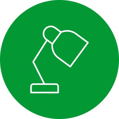 Lamba Vektör Satırı Çok Renkli Simge Tasarımı Çalışması