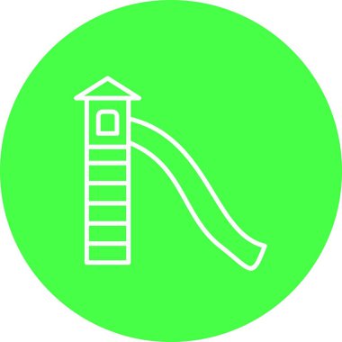  Yer Vektörü Satırı Çoklu Renk Simgesi Tasarımı Oynat