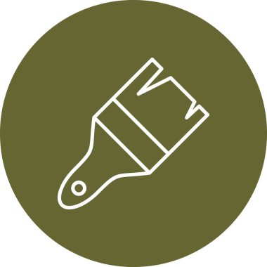  Fırça Vektör Satırı Çok Renkli Simge Tasarımı