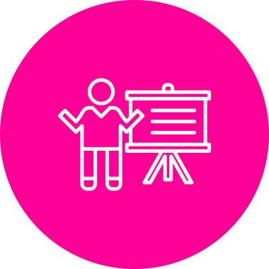  Ders Vektörü Satırı Çok Renkli Simge Tasarımı