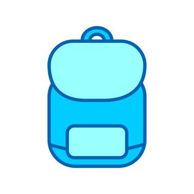Sırt Çantası Vektör Satırı Bluetone Simgesi Tasarımı