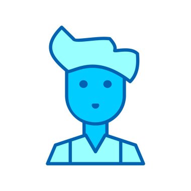  Öğrenci Vektör Satırı Bluetone Simgesi Tasarımı