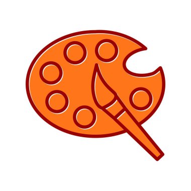 Kaydırılmış Simge Tasarımı Doldurulmuş Sanatsal Vektör Satırı