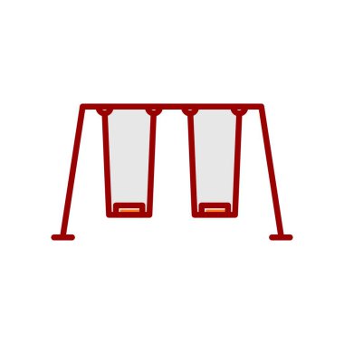 Kaydırılmış Simge Tasarımı Doldurulmuş Swing Vektör Satırı