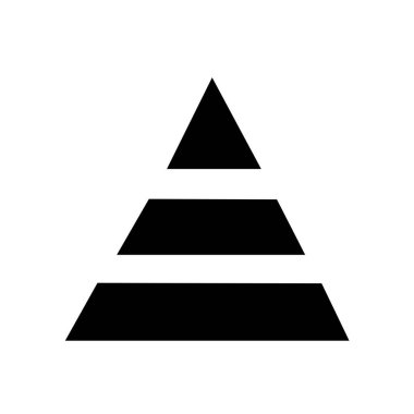  Piramit Vektörü Şekil Simgesi Tasarımı