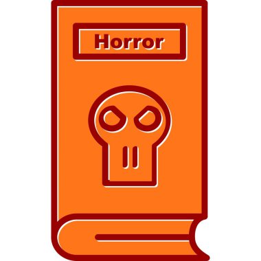 Korku Vektörü Doldurulmuş Kaymış Simge Tasarımı