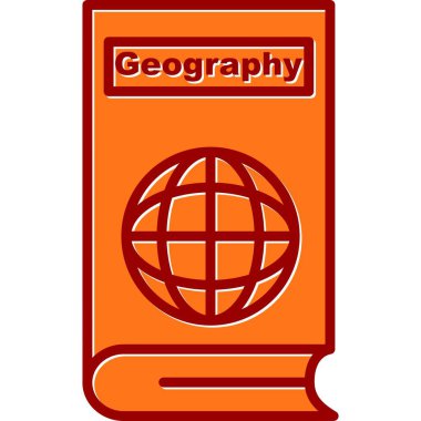  Coğrafya Vektörü Doldurulmuş Kaymış Simge Tasarımı