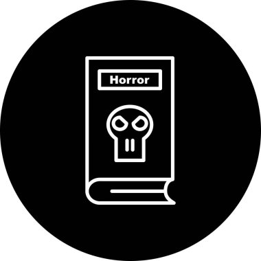  Korku Vektörü Satırı Tersine Çevrilmiş Simge Tasarımı