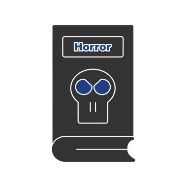  Korku Vektörü Kabartması İki Renk Simgesi Tasarımı