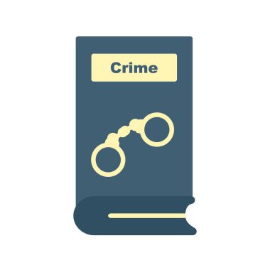 Suç Vektörü Düz Simge Tasarımı