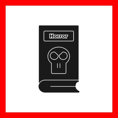 Korku Vektörü Glyph İmza Simgesi Tasarımı