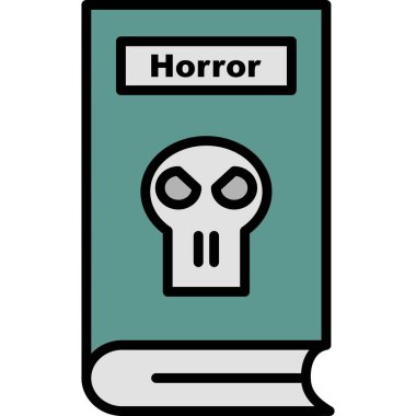 Korku Vektörü Satırı Doldurulmuş simge Desig