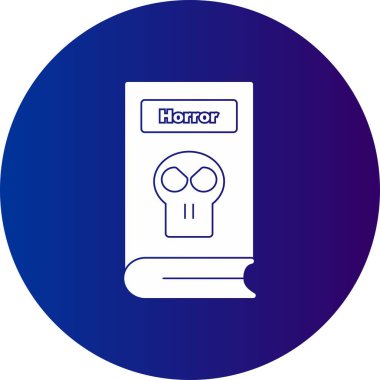  Korku Vektörü Kabartma Çemberi Gradyan Simgesi Tasarımı