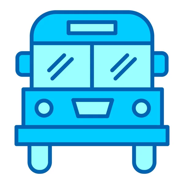 Bus Vector Line Bluetone Icon Desig — Stock Vector