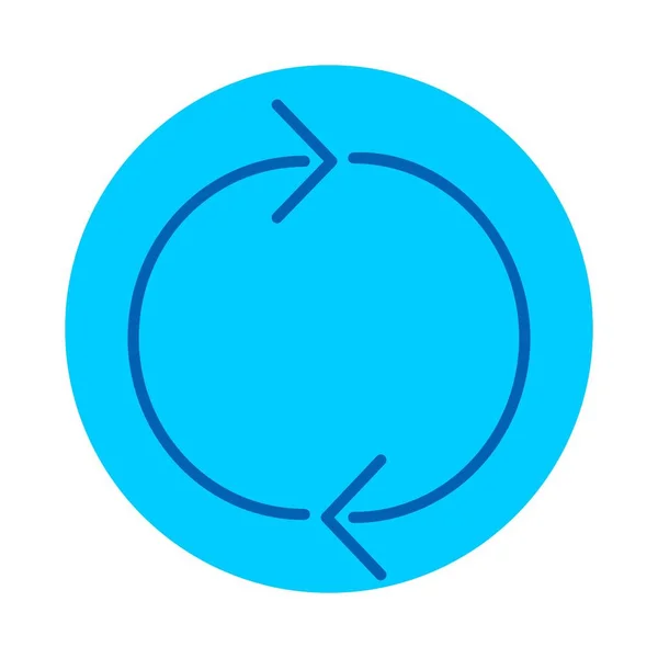 Ciclo Vector Line Bluetone Icon Desig — Vector de stock