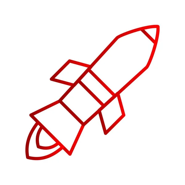 Cosmonautics Vector Line Gradient Icon Desig — Διανυσματικό Αρχείο