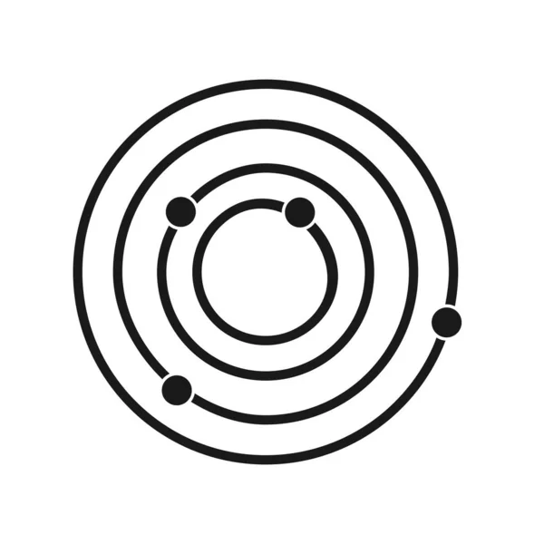 Icône Glyphe Galaxy Vector Line Desig — Image vectorielle