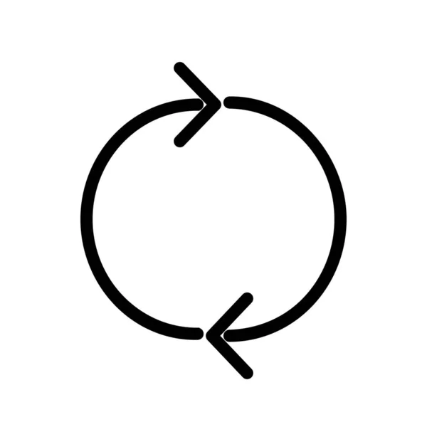 Διανυσματική Γραμμή Κύκλου Glyph Desig Εικονιδίων — Διανυσματικό Αρχείο