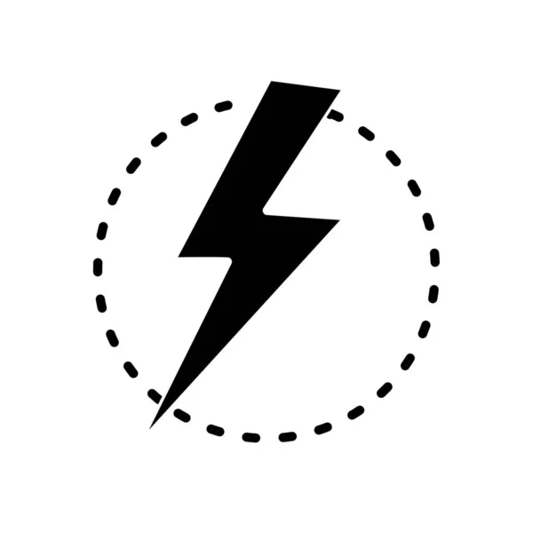 Electic Energy Vector Line Glyph Icon Desig —  Vetores de Stock