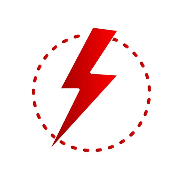 Elektyczna Linia Wektorowa Energii Glyph Gradient Icon Desig — Wektor stockowy