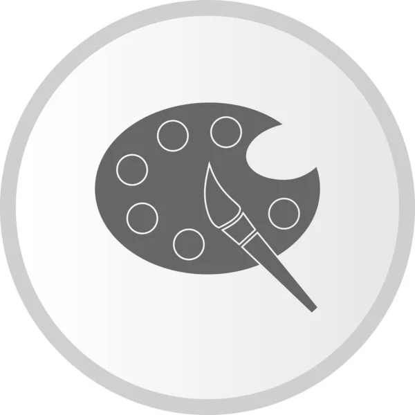 Vector Artístico Glyph Circle Icon Desig — Vector de stock