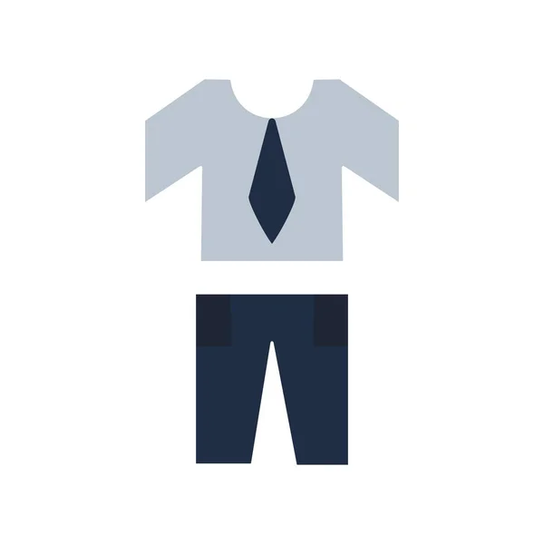 Kinder Uniform Vector Flat Icon Desig — Stockvektor