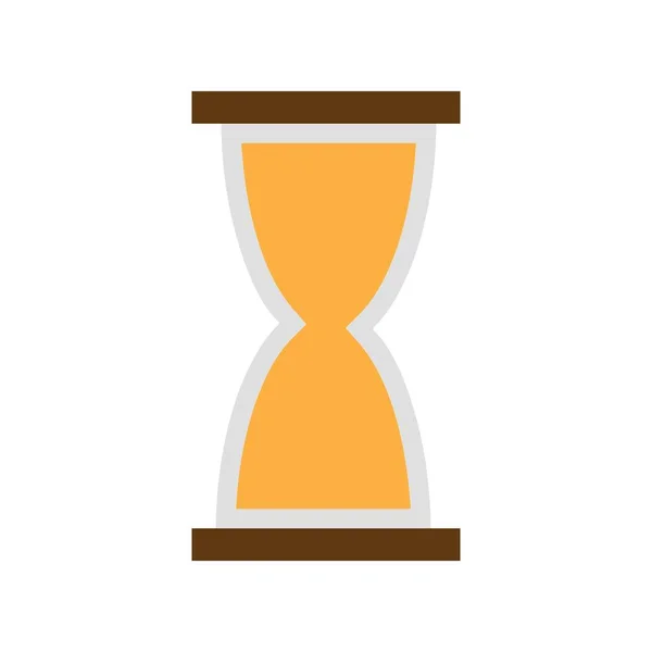 Reloj Arena Vector Icono Plano Desig — Vector de stock