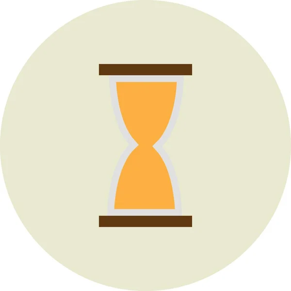 Hourglass Διάνυσμα Επίπεδη Κύκλο Εικονίδιο Desig — Διανυσματικό Αρχείο