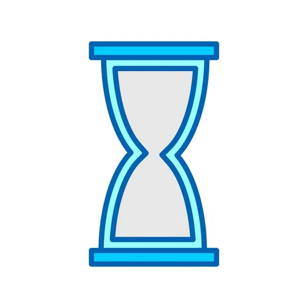 Hourglass Vector Line Bluetone Icône Desig — Image vectorielle