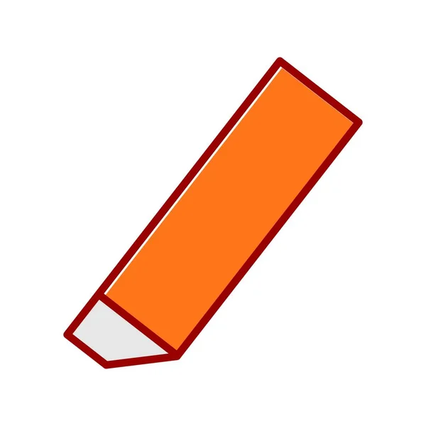 Eraser Vector Line Filled Slipped Icon Desig — Stock Vector