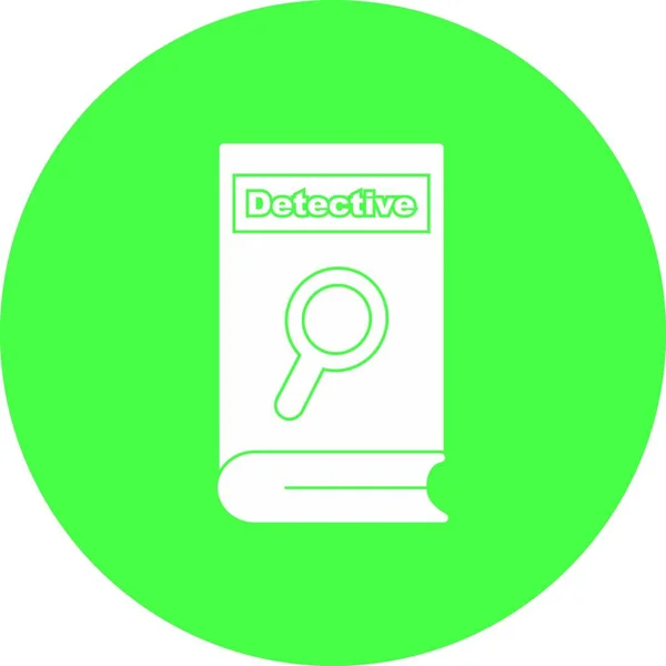 Detektyw Vector Glyph Circle Multicolour Icon Desig — Wektor stockowy