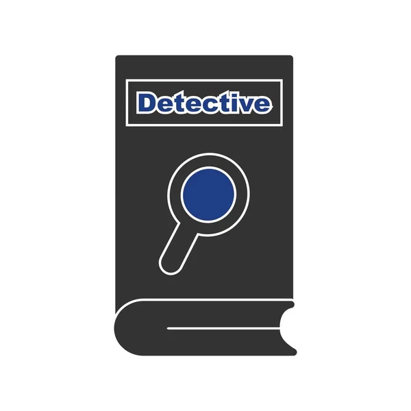 Detective Vector Glyph Ícone Duas Cores Desig — Vetor de Stock