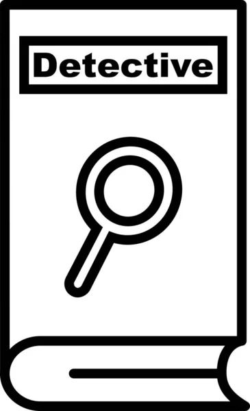 Rechercheur Vector Line Sign Circle Icon Desig — Stockvector