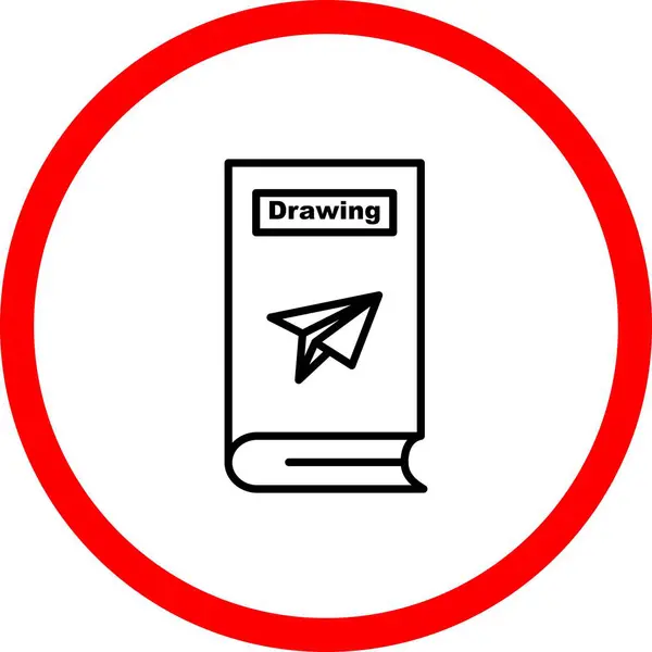 Dibujo Vector Línea Signo Círculo Icono Diseño — Archivo Imágenes Vectoriales