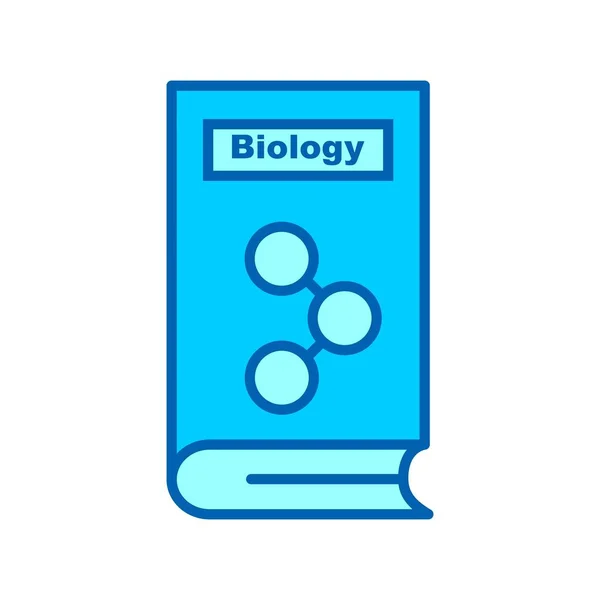 Biology Vector Line Blue Tone Icon Desig — Stockový vektor