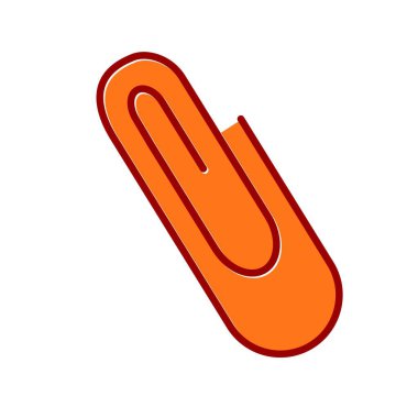  Kağıt Kıskacı Vektörü Kaydırılmış Simge Tasarımı