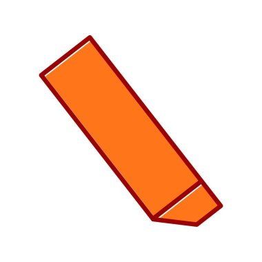  Silgi Vektörü Doldurulmuş Kaymış Simge Tasarımı 