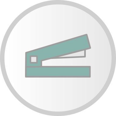 Zımba Vektörü Dolu Çember Simgesi Tasarımı