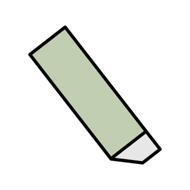  Simge Tasarımı Doldurulmuş Silgi Vektör Satırı 