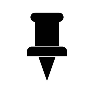 Kağıt Pimleri Vektör Kabartma Simgesi Tasarımı