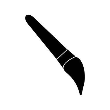  Boya Fırçası Vektörü Kabartma Simgesi Tasarımı 