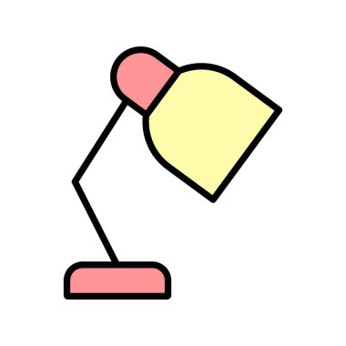 Lamba Vektör Satırı Simge Tasarımı Dolduruldu 