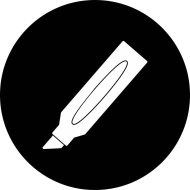  İşaretleyici Vektör Glyph Ters Simge Tasarımı