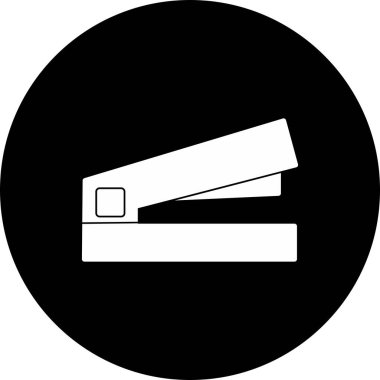 Staple Vektör Glyph Ters Simge Tasarımı